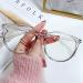 Transparent Computer Glasses Frame for Men & Women - Anti Blue Light Round Eyewear - Stylish Optical Spectacles (White - Buy Online on GoSupps.com