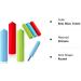 Sensory Chew Pencil Toppers Set - 6 Pieces Autism Chew Toys for Boys and Girls | Oral Motor Needs - Red, Blue, Green - Buy Online on GoSupps.com