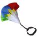 CZ-ING Multicolor Resistance Parachute - 43 inch Running Drag Chute with Adjustable Waist Strap for Kids Youth Power Speed Training