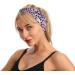 Wiwpar Boho Headbands for Women - Criss Cross Elastic Leopard Twist Hair Wraps | Pack of 2 for Yoga & Outdoor Style 3 - Buy Online on GoSupps.com