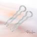Parcelona French Sleek Clear Large Celluloid U-Shaped Chignon Bun Hair Pins (2-Pack) - Made in France - 3.5 Inch (9 cm) - Buy Online on GoSupps.com