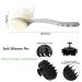 Long Handle Shower Back Scrubber with Bristle, Loofah, and Scalp Massager - Gray - Buy Online on GoSupps.com