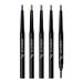 Foreverup 5 pieces of eyebrow pencil with brush waterproof eyebrow pencil eyebrow pencil with eyebrow brush 5 colors for beginners (black light brown brown dark brown gray)