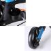 Elderly Walker Aluminum Alloy Walking Armrest Frame with Wheels with Pedals Height Adjustable with Shopping Bag Maximum Load 136kg Blue Compact Interesting - Buy Online on GoSupps.com