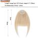 Elailite Real Human Hair Fringe Clip in Extensions - #24 Natural Blonde Neat Bangs for Women - Buy Online on GoSupps.com