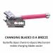 Shop Parker 29L Pink Long Handle Butterfly Double Edge Safety Razor for Women - Includes 5 Premium Blades | International Shipping Available - Buy Online on GoSupps.com