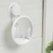 Softfree Fogless Shower Mirror for Shaving with Razor Holder - 6-Inch Anti-Fog Makeup Mirror with Strong Suction and 360-Degree Rotation - Detachable Handheld Mirror for Bathroom Wall in White - Buy Online on GoSupps.com