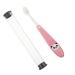 Minkissy 1stk panda toothbrush for children tool soft mouth cleaning toothbrush oral care toothbrush children toothbrush baby toothbrush pink copy travel infant products pp and 1 piece (1 Pack) pink