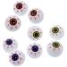 Yeahgoshopping Plastic Eyeball Halloween Ping Pong Fake Zombie Balls for Halloween Cat Toy, Decoration or Table Tennis Playing - 12 Plastic Eyeballs w/ Same Color.