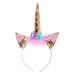 JMITHA Headband Unicorn Elastic Unicorn Flower Girl Hair Accessories Girls Hair Hoop Headbands Hair Accessories Headband Gold02