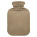 Khaki Hot Water Bottle with Cover Hot Water Bottles for Pain Relief Water Heating Pad Heating Bottles for Arthritis 1L