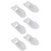 Futheda 3 Pairs Hallux Valgus Toe Separator Silicone Toe Corrector Protector (Big Toe White)