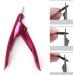 AnHua 1Pcs False Nail Clipper Acrylic Nail Tips Cutter Rustproof Stainless Nails Clipper Kit Nail Catcher Trimmer Manicure Tool for Artificial Gel Nail (Rose Red) - Buy Online on GoSupps.com