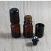 5ml Empty Upscale Amber Glass Essential Oil Roller Roll on Bottle Refillable Perfume Roller Bottles Vial Pot Jar Container with Black Cap and Metal or Glass Roller Ball Pack of 12 (Metal Roller Ball) - Buy Online on GoSupps.com