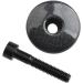 Wanyifa 1 1/8 3K Carbon Fiber Cycling Headset Stem Top Cap - Glossy with Black Finish | Includes M6x35mm Titanium Bolt - Buy Online on GoSupps.com