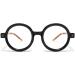 Shop Gleyemor Retro Round Blue Light Glasses - Stylish Vintage Circle Eyeglasses for Men & Women - Black & Tortoise - Perfect for Cosplay & Costume - Buy Online on GoSupps.com