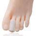 12 Pieces Gel Toe Sleeves Corn Cushion Silicone Toe Tubes Protectors for Cushions Corns  Blisters  Nail Issue  Reduce Friction Bunions Hammer Toes (White)