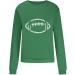 Yihaojia Game Day Shirt Women Football Graphic Round Neck Pullover Blouse Long Sleeve Western Shirts for Fall Casual Green#13 X-Large - Buy Online on GoSupps.com