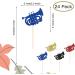 BoningNEW 24 PCS Glitter Silhouette Musical Instrument Cupcake Toppers Wind Instrument Picks for Concert Music Theme Party Wedding Birthday Party Cake Decorations Supplies(Gold Black Red Blue) - Buy Online on GoSupps.com