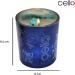 Cello Celestial Scented Candle with Turquenite Gemstones | Metallic Blue Candle with Blue Crystals | Ideal Astrology Gift for Men & Women - Buy Online on GoSupps.com