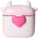 Bebamour Baby Milk Powder Dispenser Pot - 230G Formula Dispenser for Baby Snacks - 450ML Light Pink Cow Design - Buy Online on GoSupps.com