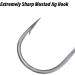 Dr.Fish 10 Pack Underspin Jigs with Mustad Hooks | Crappie Jig Heads | Willow Blade | Unpainted Jig for Saltwater/Freshwater Fishing | Bass Trout Bluegill | 1/8oz - 3/8oz | Black 1/4oz (#4/0 Hooks) - Buy Online on GoSupps.com