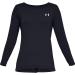 Under Armour Women's HeatGear Long-Sleeve T-Shirt - Black/Metallic Silver - Small - Buy Online on GoSupps.com