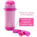 Primo Passi Insulated Straw Water Bottle for Kids - 12oz Thermos Bottle (Pink) - Buy Online on GoSupps.com