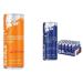 Set: Red Bull Energy Drink Apricot Edition disposable (24 x 250 ml) & Red Bull Energy Drink Blue Edition disposable (24 x 250 ml) with deposit - Germany set with Blue Edition