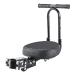 OUSEXI Thicken Front Child Bike Seat,Foldable Front Mounted Kids Bike Seat for City Bicycles Hybrid Cruiser Bicycles Pedal Scooter Motorcycle Bicycles Black