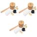 Solustre 3 sets Hand devices for the Moxibusion Mini-loaf panes with lids Safety covers for gas stove buttons Tools of adjustable MOXABRENER MOXACHENBRENER Handheld Ai-Box Wood