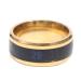 Holibanna Mens Rings Mens Rings 8MM Tungsten Ring Stainless Steel Heat Discoloration Round Thumb Knuckle Ring Jewelry for Wedding Anniversary Birthday (Golden Size 11) Couples Mens