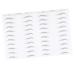 FOMIYES 2 Sheets Waterproof Stickers Black Stickers Makeup Eyebrow Sticker Eyebrow Stickers Modify 3d Tool