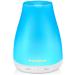 InnoGear Essential Oil Diffuser Upgraded Diffusers for Essential Oils Aromatherapy Diffuser Cool Mist Humidifier with 7 Colors Lights 2 Mist Mode Waterless Auto Off for Home Office Room Basic White