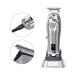 Professional Hair Clippers - Full Metal Retro Electric Clippers with LCD Display | Silver Hair Salon Clippers for Men & Women - Buy Online on GoSupps.com
