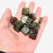 Polished Dragon Blood Stone Cube Natural Crystal Gravel Tumble Stones 10pc Chakra Reiki Balancing - Buy Online on GoSupps.com