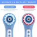 Palwin IPX7 Waterproof Facial Cleansing Brush with Red/Blue Light | 5 Brush Heads, 3 Speed Modes | Exfoliating & Deep Cleansing | USB Rechargeable - Buy Online on GoSupps.com