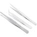 EPASHA 3 in 1 Stainless Steel Tweezers Set - Precision Straight Flat & Angle Head Tweezers for Perfect Grooming - International Shipping Available - Buy Online on GoSupps.com