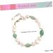 COLLBATH Charm Bracelet Mothers Day Pearl Bracelet Green Aventurine Bracelet Wrist Chain Fashion - Buy Online on GoSupps.com