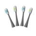 4 Brush Heads Grey. for Folding Electric Toothbrush.Sonic Electric Toothbrush.