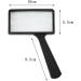 Professional Black Light Weight Exquisite Workmanship and Excellent Work 4X Rectangular Handheld Large Reading Magnifier Full of Stars - Buy Online on GoSupps.com