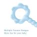 Silicone Baby Teething Toys for Infants 0-12 Months | Soft & Flexible Blue Rattle Teethers for Boys & Girls - Buy Online on GoSupps.com