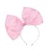 Lurrose Huge Bow Headband Large Bowknot Hairband Halloween and Christmas Party Hair Accessories for Woman Girl (Pink)