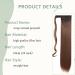 24 Inch Ombre Synthetic Wrap Around Ponytail Extension - Ash Brown Straight - Buy Online on GoSupps.com