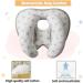 KAKIBLIN Kids Banana Neck Pillow - Grey Cross | Neck Support Travel Pillow for Stroller - Buy Online on GoSupps.com