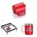 Craft Express 10oz Stainless Steel Coffee Mug 4 Pack - Double Wall Vacuum Insulated Tumbler with Lid - Engraved Powder Coated Travel Cup for Glowforge Plus (Red) - Buy Online on GoSupps.com