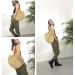 Shop Handmade Round Straw Beach Bags - Greek Eye Design in 5 Colors | International Shipping - Buy Online on GoSupps.com