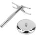Linkidea Deluxe Stainless Steel Razor and Brush Stand Holder - Bathroom Shower Shaving Organizer for Men - Buy Online on GoSupps.com