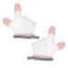 DOITOOL Kids Gloves 1 Pair Ring Biting Gloves Children's Mittens Baby Hand Mittens Pink Net Baby Baby Mittens Pink 11X9.5CM