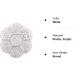 SATINA 5600Pcs White Flat Back Pearl Half Round Beads - DIY Craft, Jewelry, Wedding Decor - Buy Online on GoSupps.com